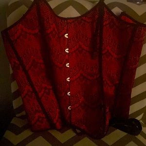 True Red Adore Me Corset. With official Adore Me tag, 3X.